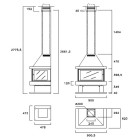 Lareira a Lenha Barbara 90 - Rocal